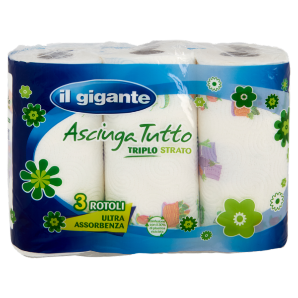IL GIGANTE Asciuga Tutto Triplo Strato 3 pz