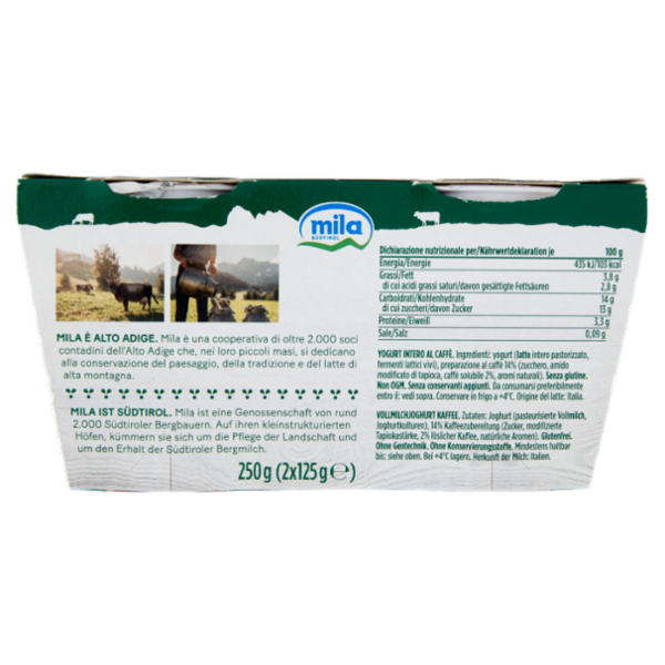 mila Yogurt Intero Caffè 2 x 125 g