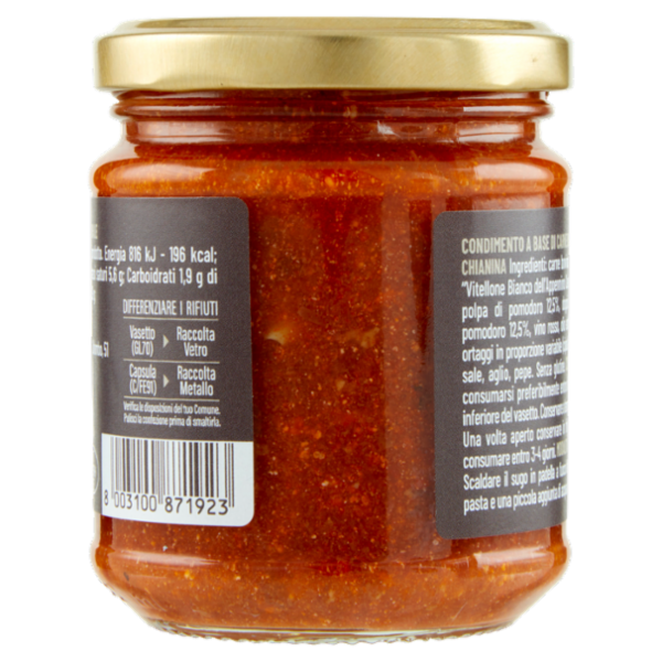 Selex Saper di Sapori Sugo di Carne Chianina 180 g