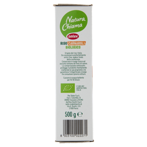 Selex Natura Chiama Riso Carnaroli Biologico 500 g