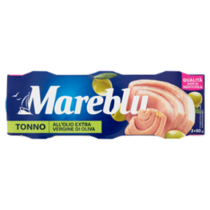 Mareblu Tonno All'Olio Extra Vergine Di Oliva 3 x 60 g