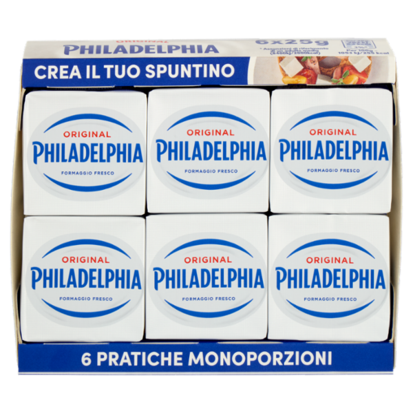 Philadelphia Original Formaggio Fresco Spalmabile - 6 x 25g