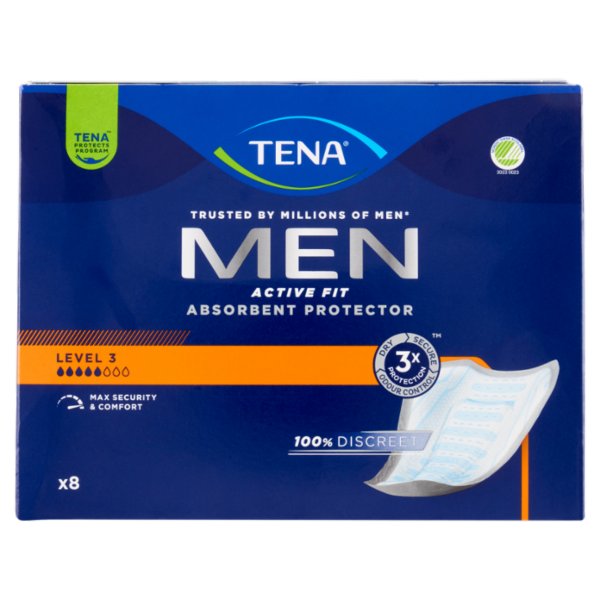 Tena Men Active Fit Absorbent Protector Level 3 8 pz