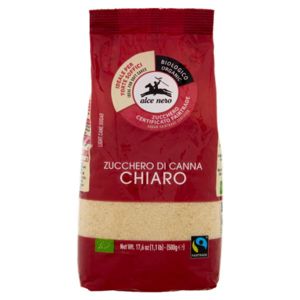 alce nero Zucchero di Canna Chiaro 500 g