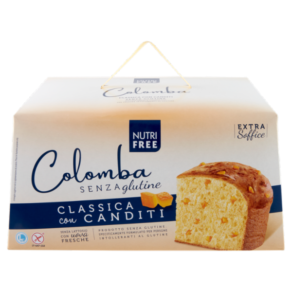 Nutrifree Colomba Senza glutine Classica con Canditi 550 g