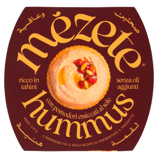 mézete hummus con pomodori essiccati al sole 215 g