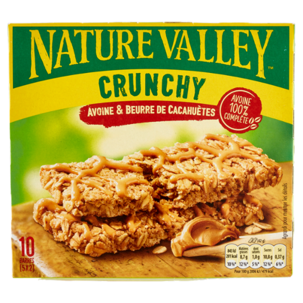 Nature Valley Crunchy Avoine & Beurre de Cacahuètes 5 x 42 g