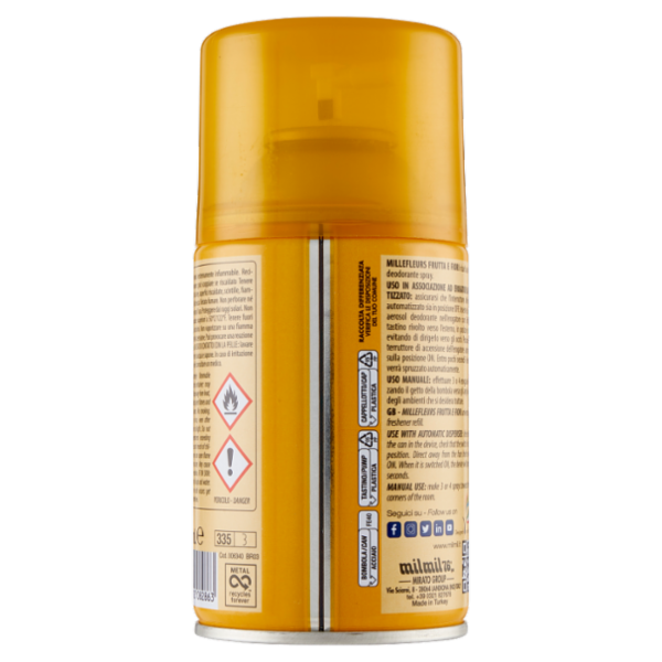 Strabilia Millefleurs Deodorante Ambiente Frutta e Fiori Ricarica 250 ml