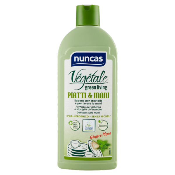 nuncas Vegetale Piatti & Mani Ginger e Menta 500 ml