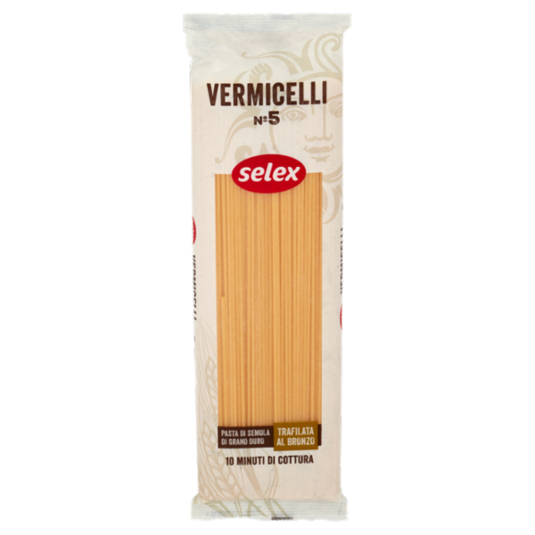 Selex Pasta di Semola Trafilata al Bronzo Vermicelli 500 g