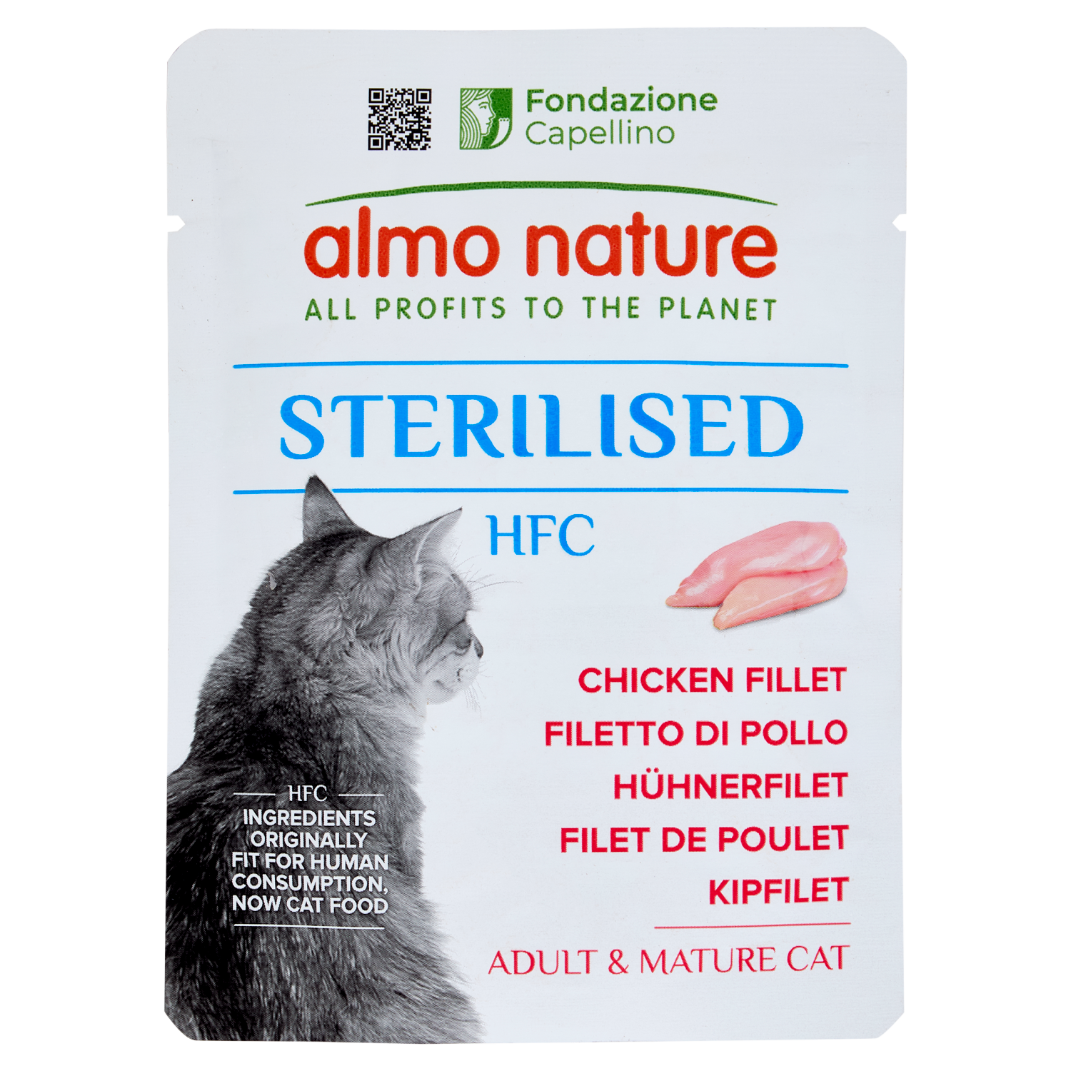 Almo Nature HFC Sterilised Adult & Mature Cat Filetto Di Pollo 50 g