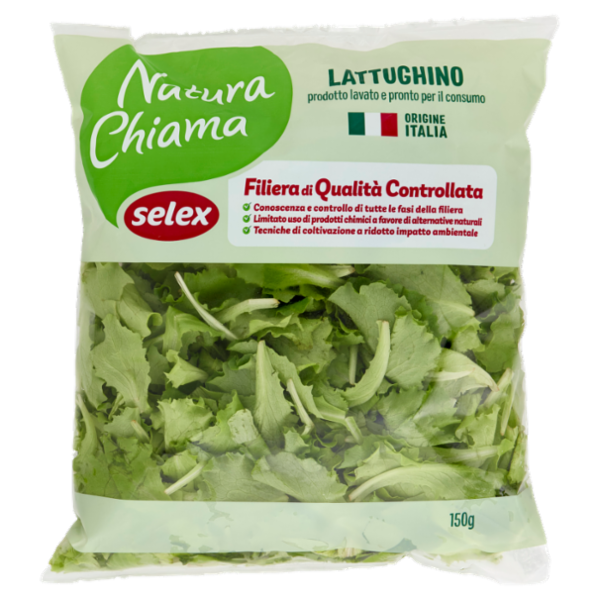Selex Natura Chiama Lattughino Lavato e Pronto per il Consumo 150 g