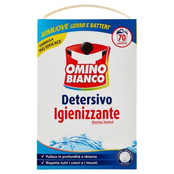 Omino Bianco Detersivo in Polvere Igienizzante 70 Lavaggi 3850 g
