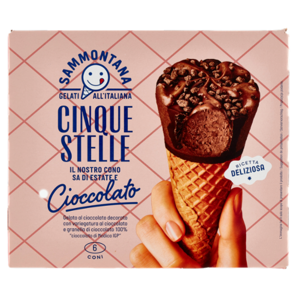 Sammontana Cinque Stelle Cioccolato 6 x 60 g