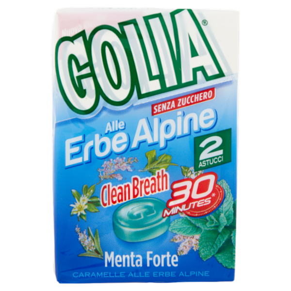Golia alle Erbe Alpine Clean Breath Menta Forte 2 x 49 g