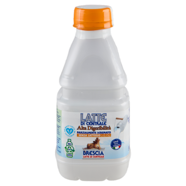 Brescia Latte di Centrale Alta Digeribilità Parzialmente Scremato Senza Lattosio 500 ml