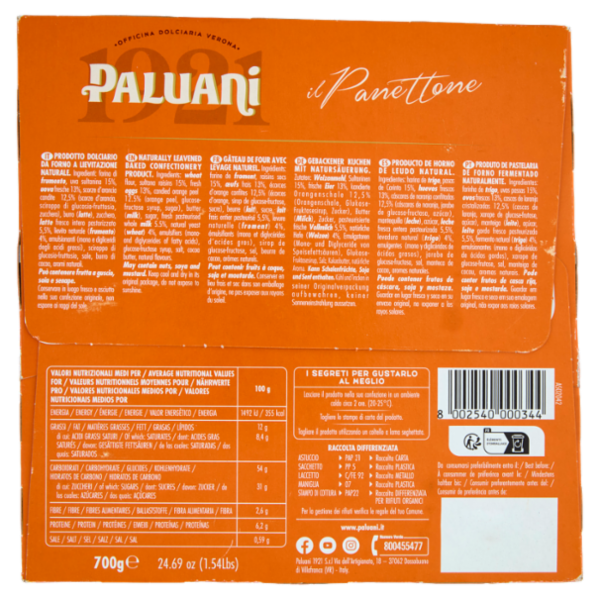 Paluani il Panettone 700 g