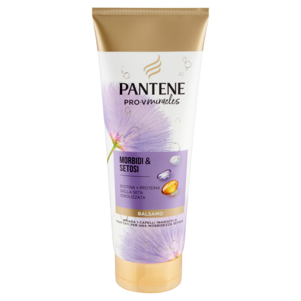 Pantene Balsamo Miracles Morbidi & Setosi con Biotina + Proteina della Seta Idrolizzata 200 ml