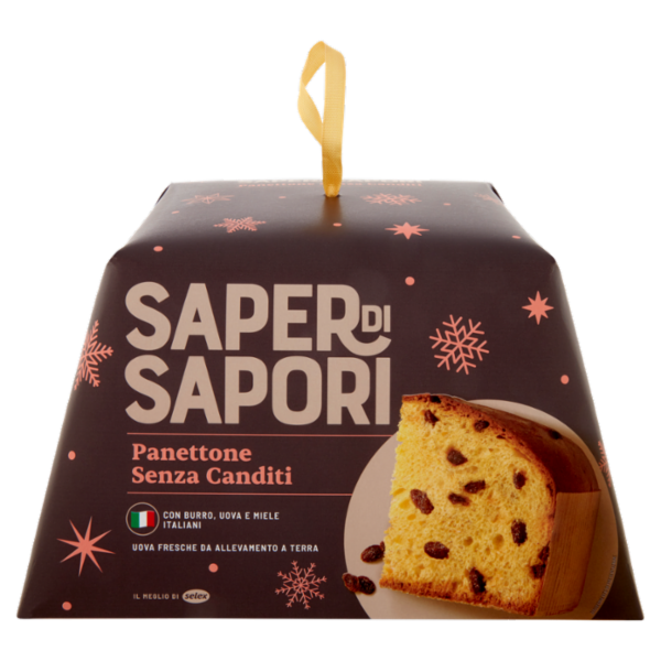 Selex Saper di Sapori Panettone Senza Canditi 1 kg