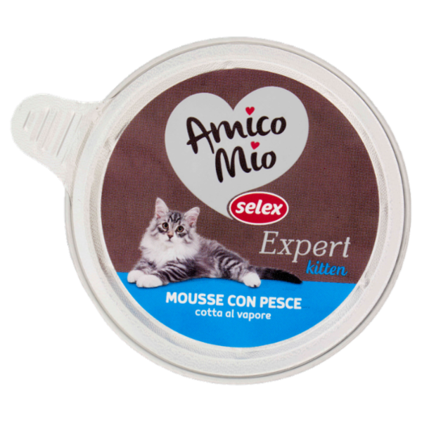 Selex Amico Mio Expert Mousse per Gatto Kitten con Pesce 85 g