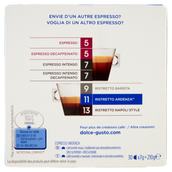 NESCAFÉ DOLCE GUSTO Espresso Ardenza Caffè 30 capsule 210 g