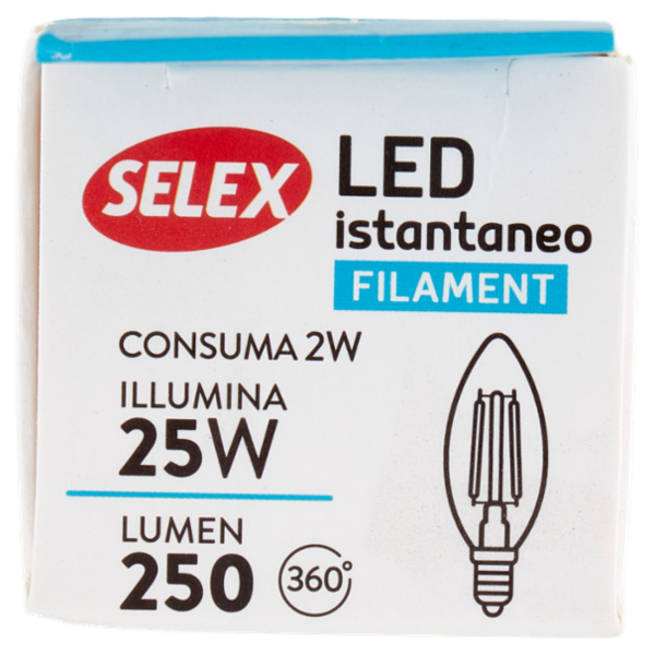 Selex Lampadina Led SMD Mini Oliva E14 2W