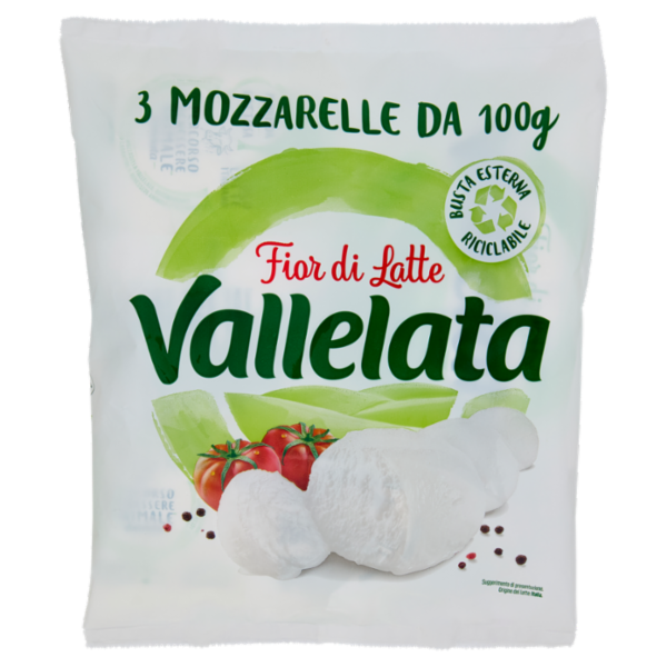 Vallelata Fior di Latte 3 Mozzarelle 3 x 100 g
