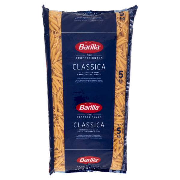 Barilla for Professionals Penne Rigate n°73 Pasta Classica Corta Catering Foodservice 5 kg