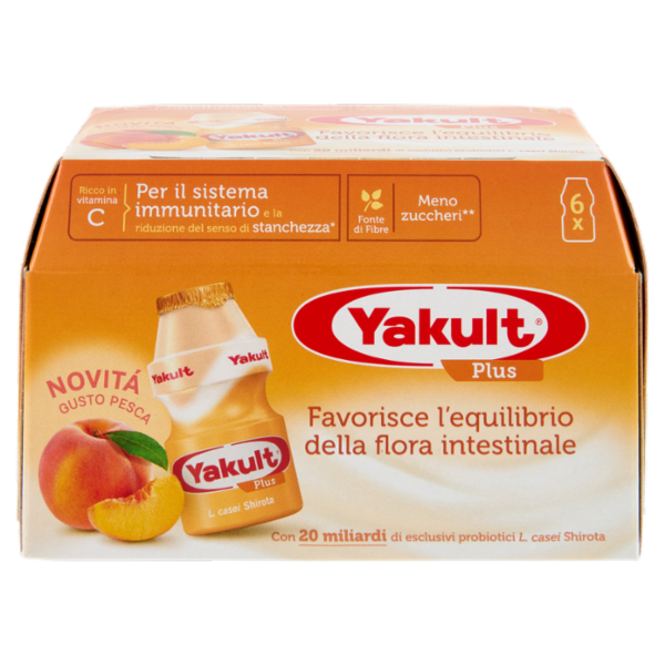 Yakult Plus Gusto Pesca 6 x 65 ml
