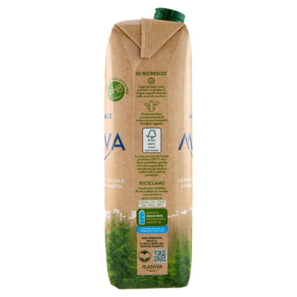 Maniva Acqua Oligominerale Alcalina Smile-Box 1 L