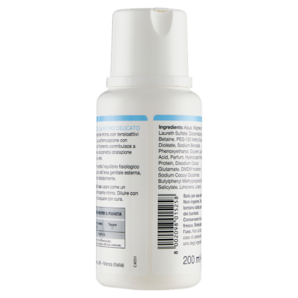Dermogella Detergente Intimo pH fisiologico Delicato 200 ml