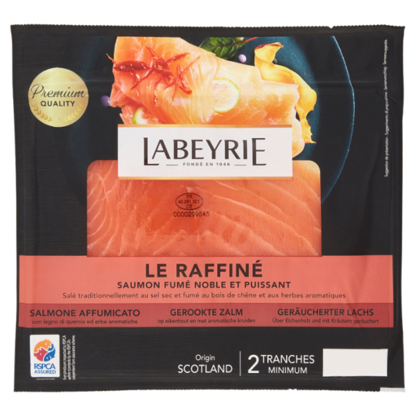 Labeyrie Il Raffinato Salmone Affumicato RSPCA gusto Nobile 75 g
