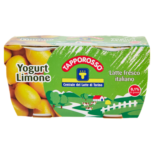 Centrale del Latte di Torino Tapporosso Yogurt Magro Limone 2 x 125 g