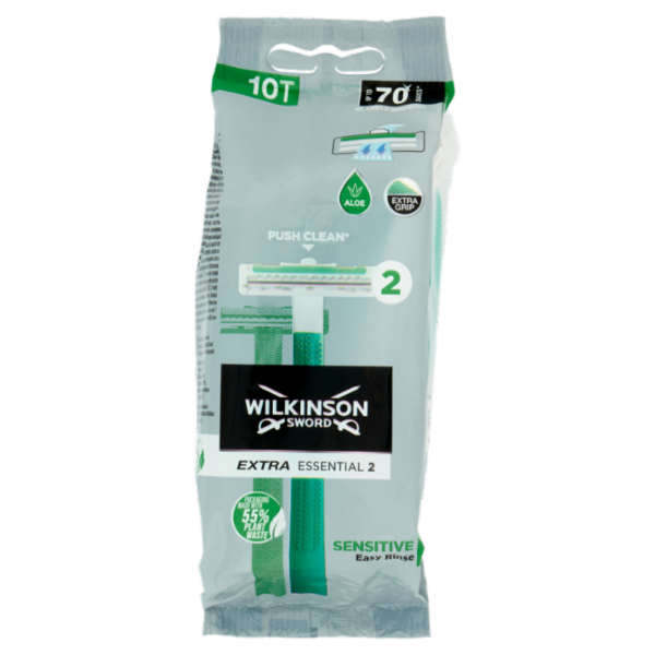 Wilkinson Sword Rasoio usa&getta Extra Essential 2 Sensitive x10