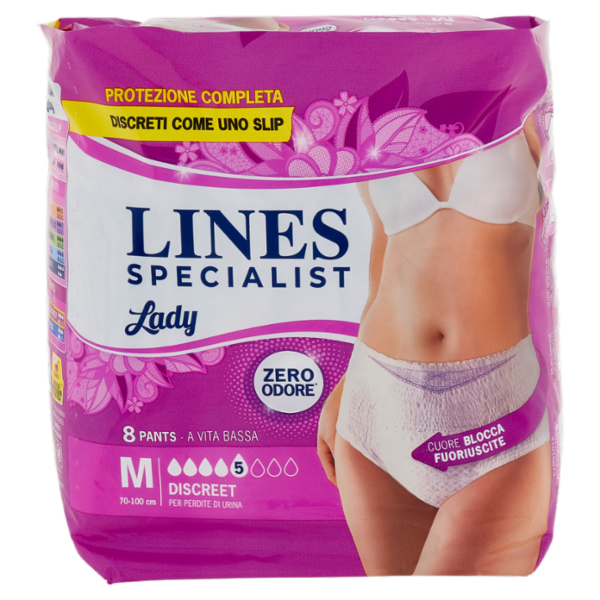 Lines Specialist Lady Pants Discreet Tg.M 8 pz