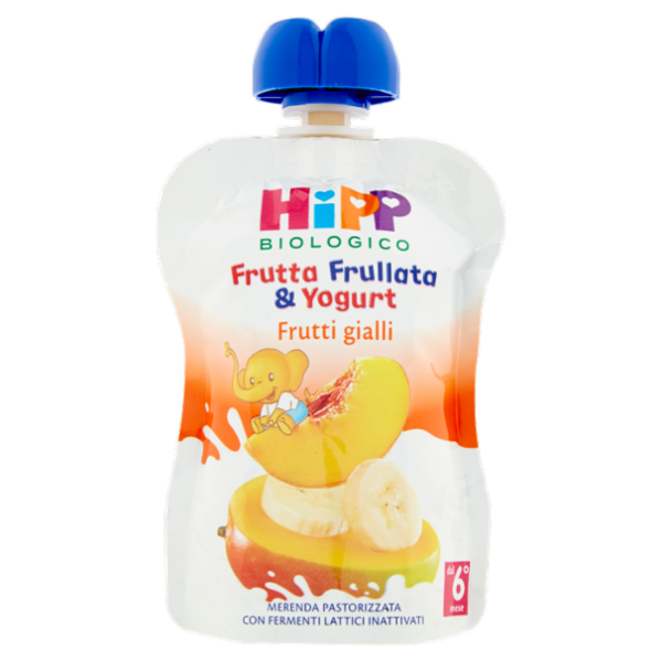 HiPP Biologico Frutta Frullata & Yogurt Frutti gialli 90 g