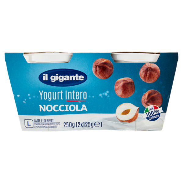 IL GIGANTE Yogurt Intero Nocciola 2 x 125 g
