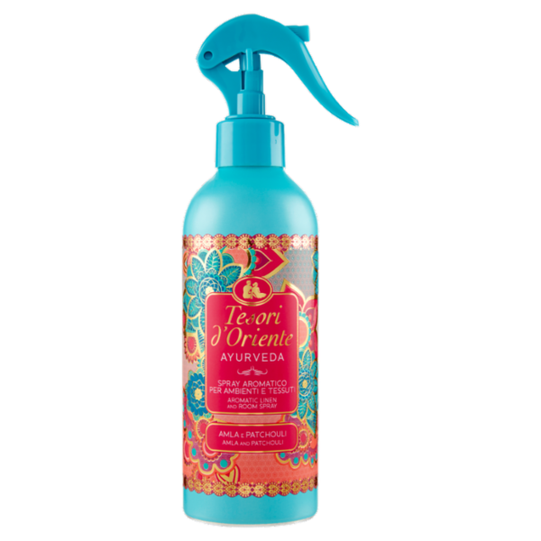 Tesori d'Oriente Ayurveda Spray Aromatico per Ambienti e Tessuti Amla e Patchouli 250 ml