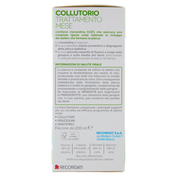 Dentosan Collutorio Trattamento Mese Clorexidina 0.12% 200 ml