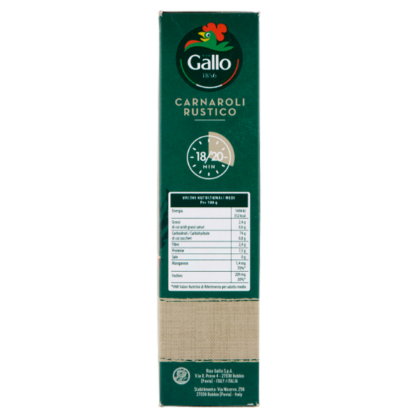 Riso Gallo Carnaroli Rustico 850 g
