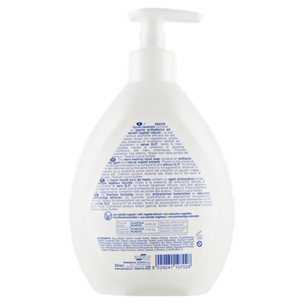 igiene+ sapone liquido lavamani con Antibatterico 500 ml