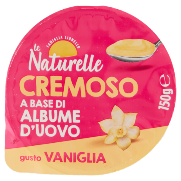 le Naturelle Cremoso a Base di Albume d'Uovo gusto Vaniglia 150 g