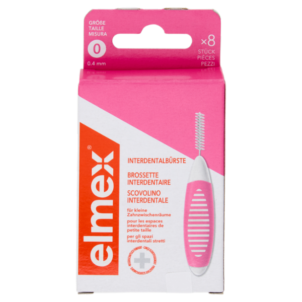 elmex scovolino Interdentale pulizia efficace 0,4mm, 8 pezzi