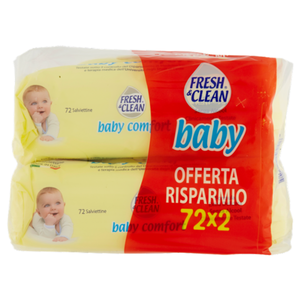 Fresh & Clean baby comfort Salviettine 2 x 72 pz