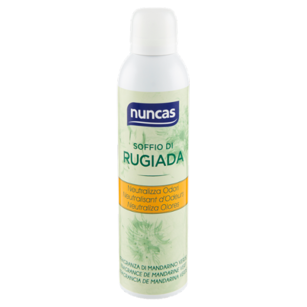 nuncas Soffio di Rugiada Neutralizza Odori Fragranza di Mandarino Verde 250 ml