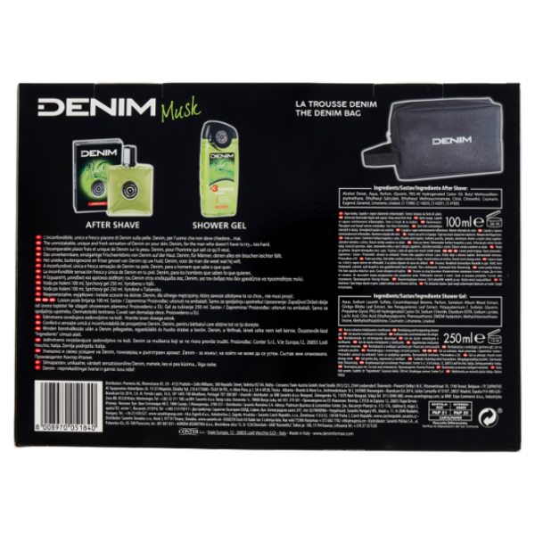 Denim Musk Trousse Denim After Shave 100 ml + Shower Gel 250 ml