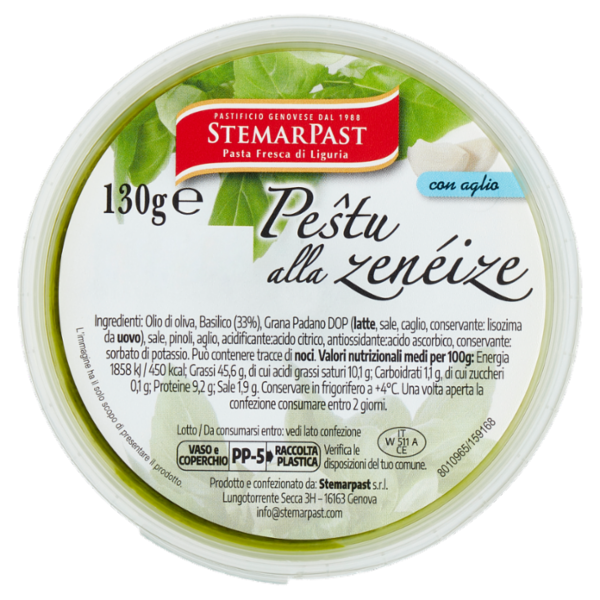 StemarPast Peŝtu alla zenéize con aglio 130 g