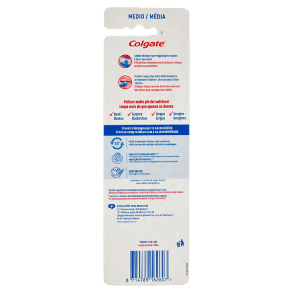 Colgate spazzolino Extra Clean, medio, 2 pezzi