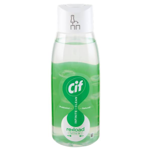 Cif Infinite + Clean reload Tutto in 1 Clean Lime & Fiori Bianchi 590 ml