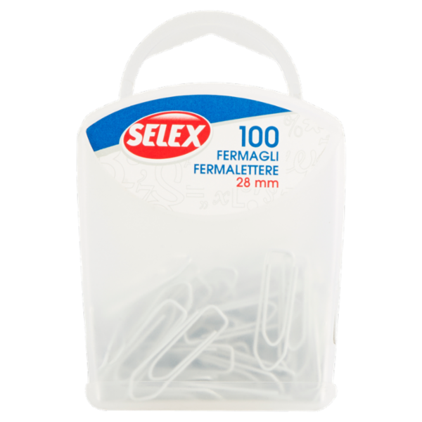 Selex Fermagli Zincati 28 mm 100 pezzi